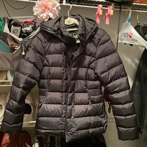 Black North Face Puffer Jacket. Size M. Hoodie. Perfect condition.